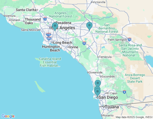 Map of Hyphn San Diego Showroom
